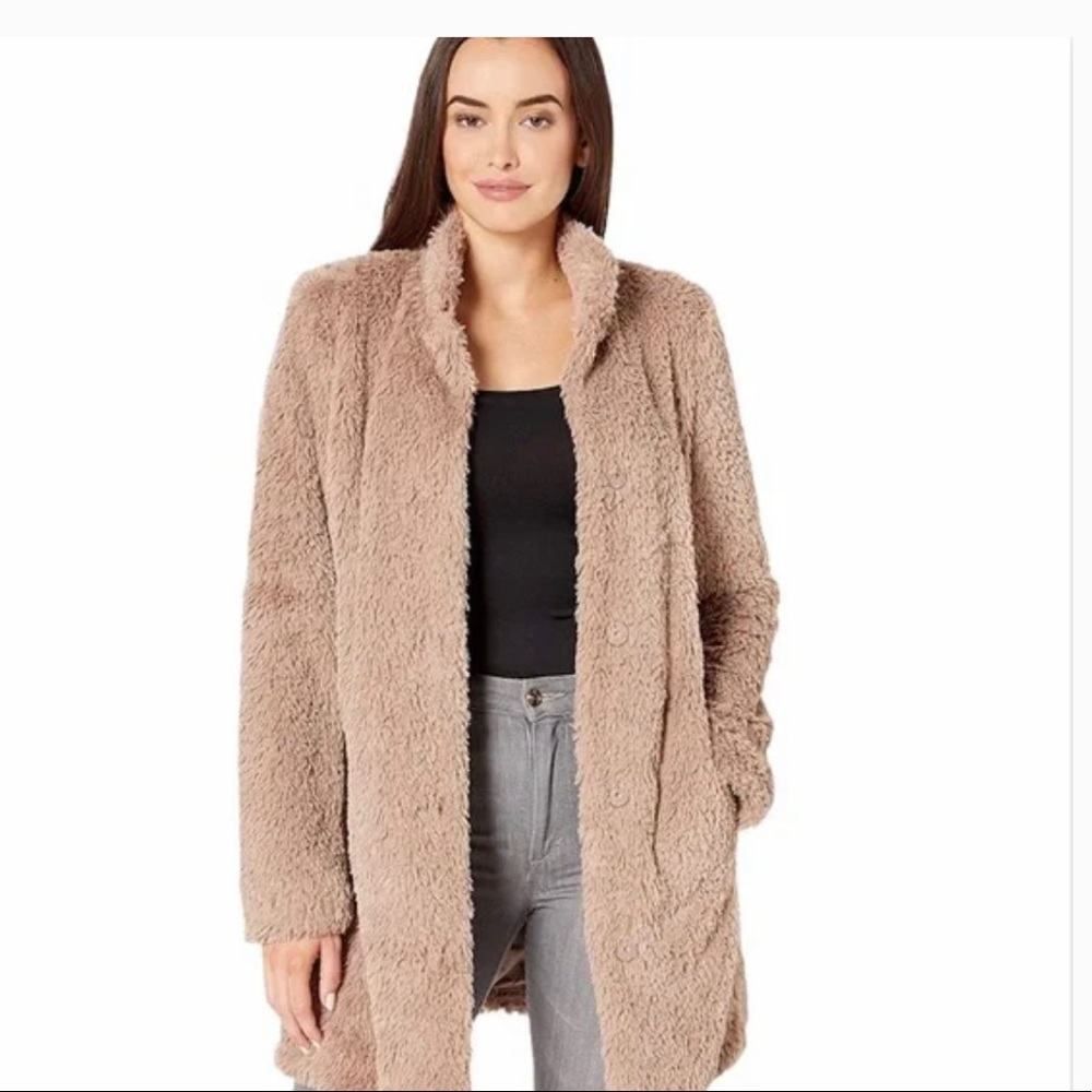 Kenneth Cole faux fur coat